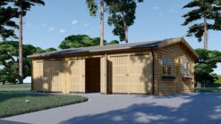 Wooden triple garage (9m x 6 m)