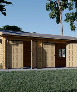 Wooden triple garage (9m x 6 m)