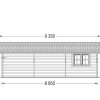 Double wooden garage Hangar (6m x 9m), 44mm