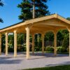 Wooden Carport 18 m² (3m x 6m)