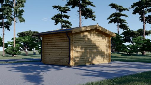 Garden cabin Rennes (4m x 3m), 34mm