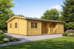 Log Cabin Uzes – Spacious Nordic Wooden House