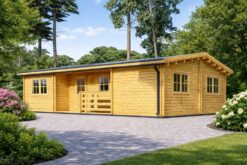 Log Cabin Uzes – Spacious Nordic Wooden House