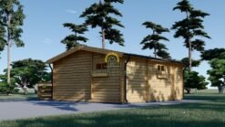 Wooden summerhouse Alto 31 m² (6m x 6.7m) + 8 m² terrace, 44mm