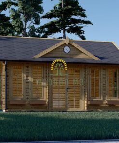 Wooden cabin Bruxelles (5.5m x 4m), 44mm