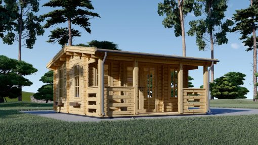Wooden cabin Royal (5m x 5 m), 44 mm