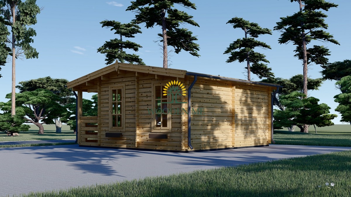 Wooden cabin Royal (5m x 5 m), 44 mm