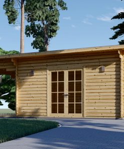 Wooden cabin Carl (5m x 4m) + terrace