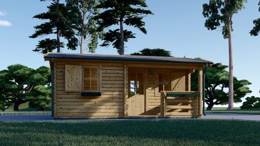 Wooden house Nantes (6m x 4.7m), 44mm