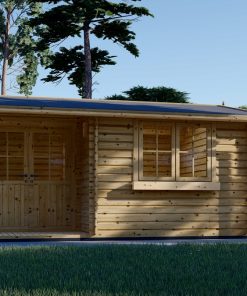 Wooden cabin Oslo (5m x 4m), 44 mm
