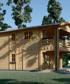 2 storey wooden house Toulouse (5.85 m x 11.16 m)