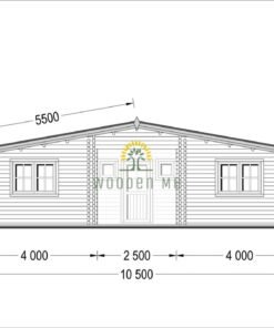 Wooden summerhouse Fill 60 m²_44+44 mm