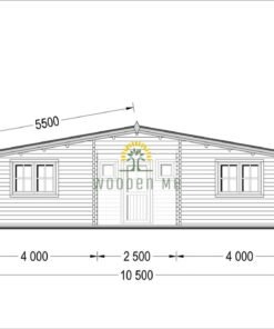 Wooden summerhouse Fill 60 m²_44 mm