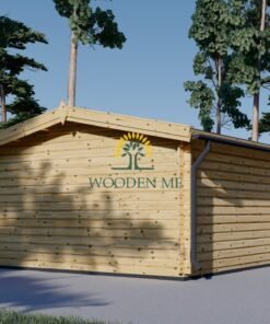 Wooden cabin PALMA 4m x 4m, 34mm