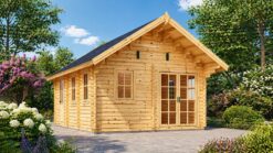 Wooden Cabin with Sleeping Loft SCOOT, 27 m² + 9 m²