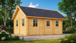 Wooden Cabin with Sleeping Loft SCOOT, 27 m² + 9 m²