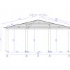 Wooden summerhouse TITAN (6m x 6m) 90 mm
