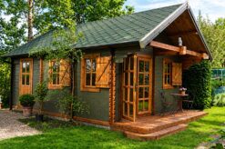 Wooden Cabin with Sleeping Loft SCOOT, 27 m² + 9 m²