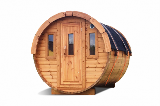 Sauna barrel 2.4 m Ø 1.97 m - thermo wood