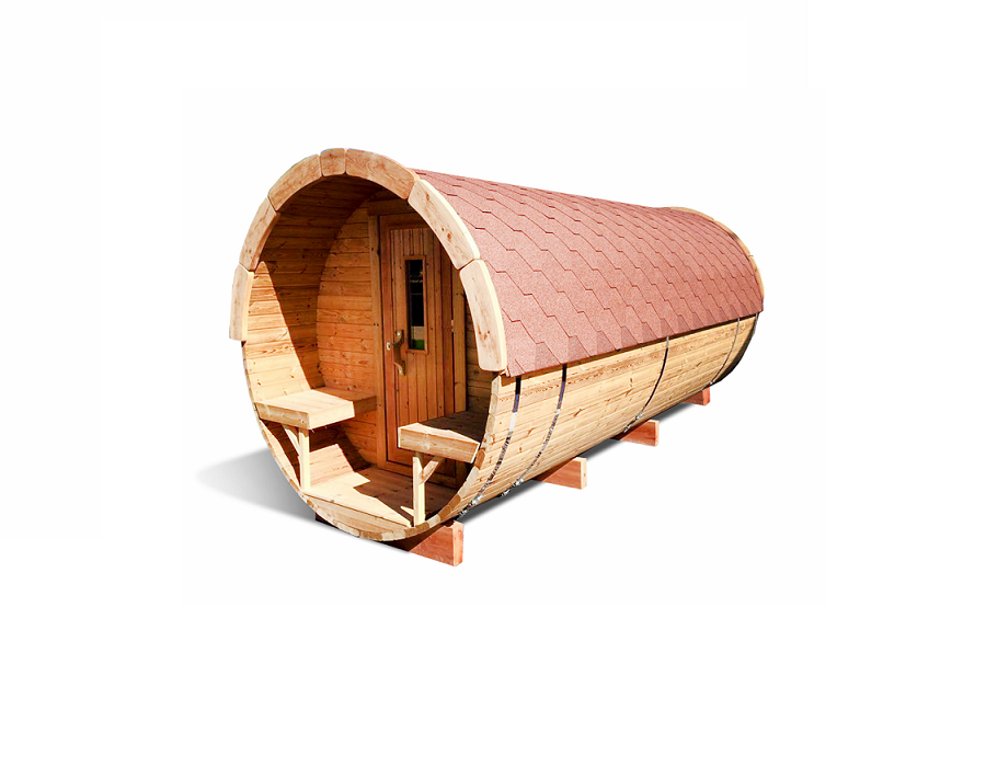 Sauna barrel 4.8 m Ø 1.97 m
