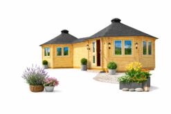 Twin Pavilion 16.5 m² × 2 with 3 m Connecting Corridor