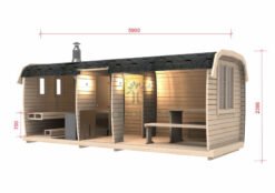 Sauna Bus 5.9 m x 2.3 m
