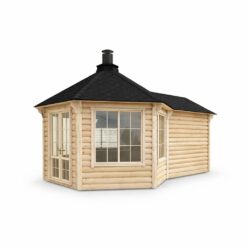 Grill pavilion with extension 9,2 m² + 4,75 m