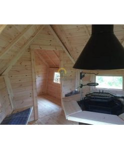 Exclusive grill cabin 9.2 m² with 2 m extension