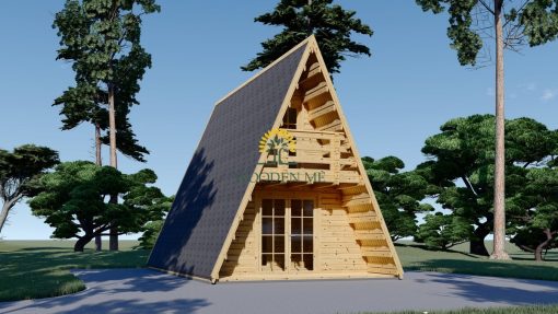 Garden cottage TIPI (4.5m x 7m) + 5.1m² mezzanine, 44 mm