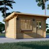 Flat roof wooden cabin DREUX