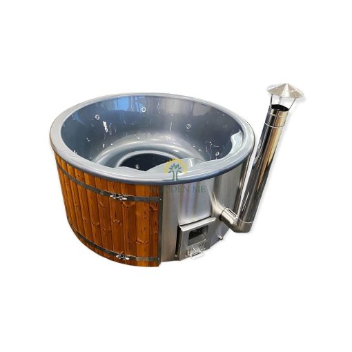 Fiberglass hot tub with integrated heater - Termo grey