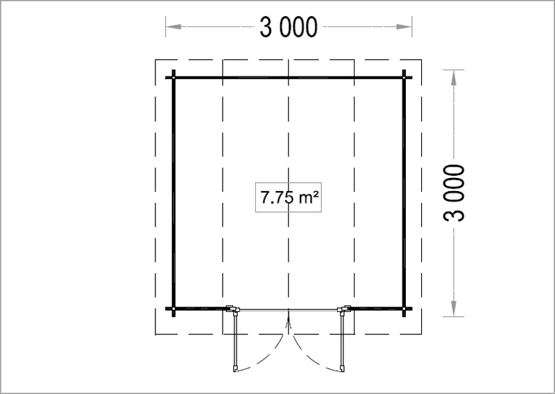 ORLANDO 9m² - floor plan