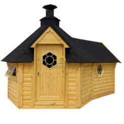 Grill cabin 9.2 m² with 2.5 m Sauna Extension
