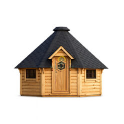 BBQ hut with sauna in extension 16,5 m² + 4,67 m²