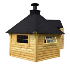 Grill cabin 9.2 m² with 2.5 m Sauna Extension