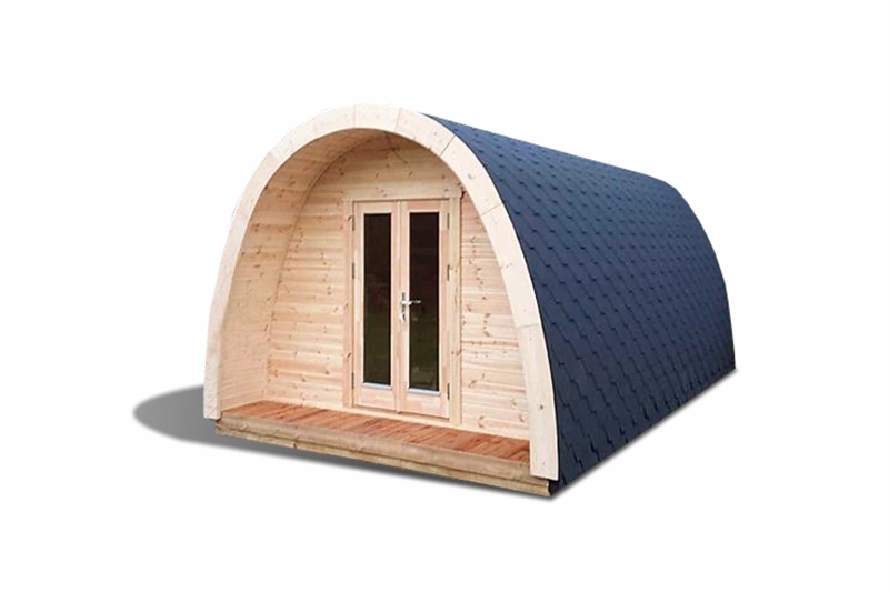 Insulated camping Pod 3 m x 4.8 m / 5.9 m
