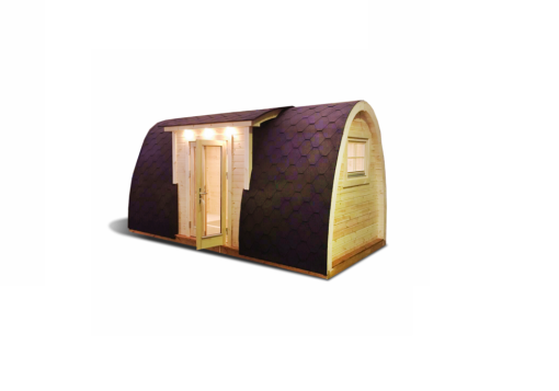 Insulated camping Pod 2.4 m x 4.8 m (with side entrance)