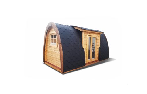 Insulated camping Pod 2.4 m x 6.0 m (with side entrance)