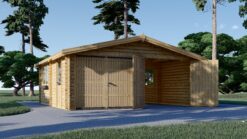 Double garage (6m x 6m), 44mm