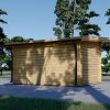 Flat roof wooden cabin Lille (4m x 3m), 34 mm