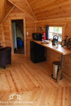 Wooden tiny house KAYA 3 (44 mm + wooden cladding), 70 m²