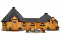 Double Grill Cabin 16.5 m² + 25 m² with 4.6 m² Corridor