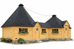 Double Grill Cabin 16.5 m² + 25 m² with 4.6 m² Corridor