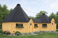 Double Grill Cabin 16.5 m² + 25 m² with 4.6 m² Corridor