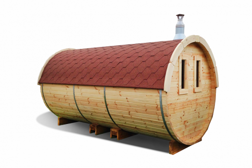 Sauna barrel 4.8 m - Pinewood