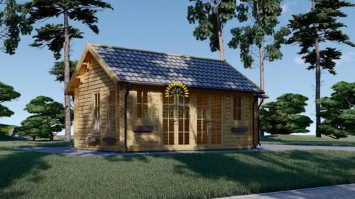 Wooden cabin ELLA (7m x 4m), 44mm/66mm