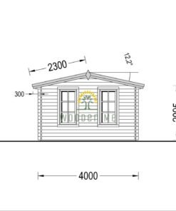 Wooden house LEA (7m x 4m), 44mm/66mm