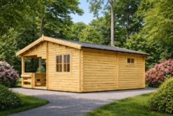 6x6 Garden House with Terrace OLIVIA