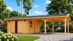 Garage with Double Carport 57 m²