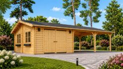 Garage with Double Carport 57 m²
